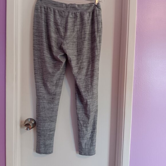 MUK LUK'S WOMEN'S DREAM KNIT LEGGINGS SET OF TWO Green Grey Medium - Picture 6 of 7